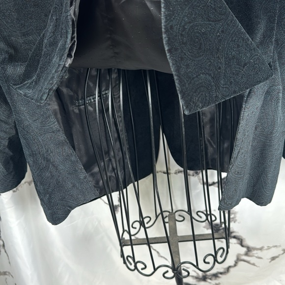 Tommy Hilfiger Velvet Paisley Blazer Sport Coat Evening Wear Lined Cotton Sz 48R - Picture 9 of 14